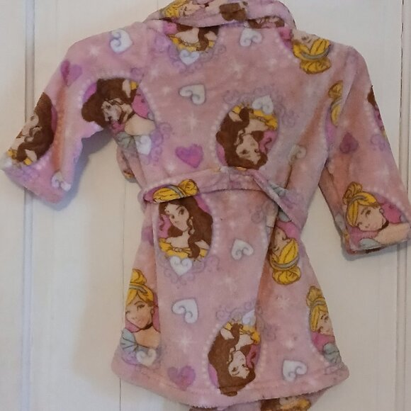 Disney Princesses Pink Girls Robe - 2T - Picture 3 of 5